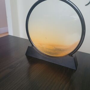 Black and Orange Sand Art Frame